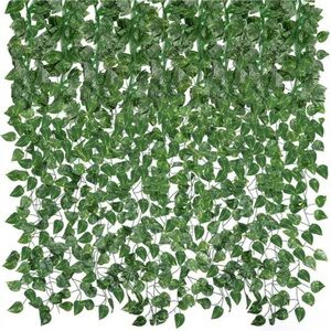 14 Pack 101ft Artificial Ivy Greenery Garland Fake Vines Hanging Plants Backdrop